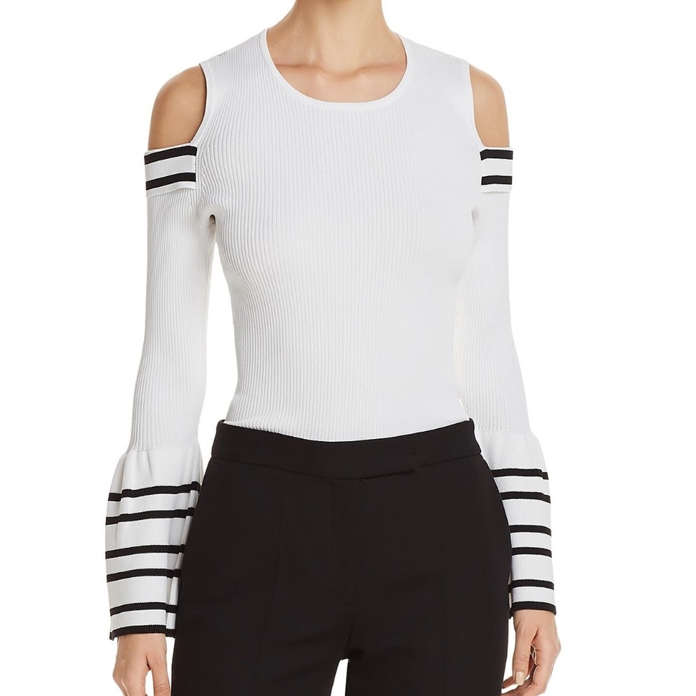 MARLED Reunited WHITE COLD SHOULDER BELL SLEEVE